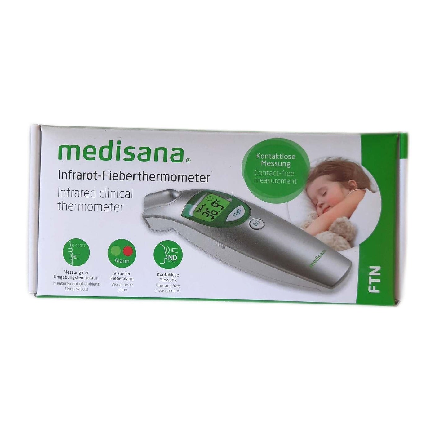 Medisana Stirnthermometer Gesundheit digitales 6in1 Baby Kinder Erwachsene Schnell Zuverlässig