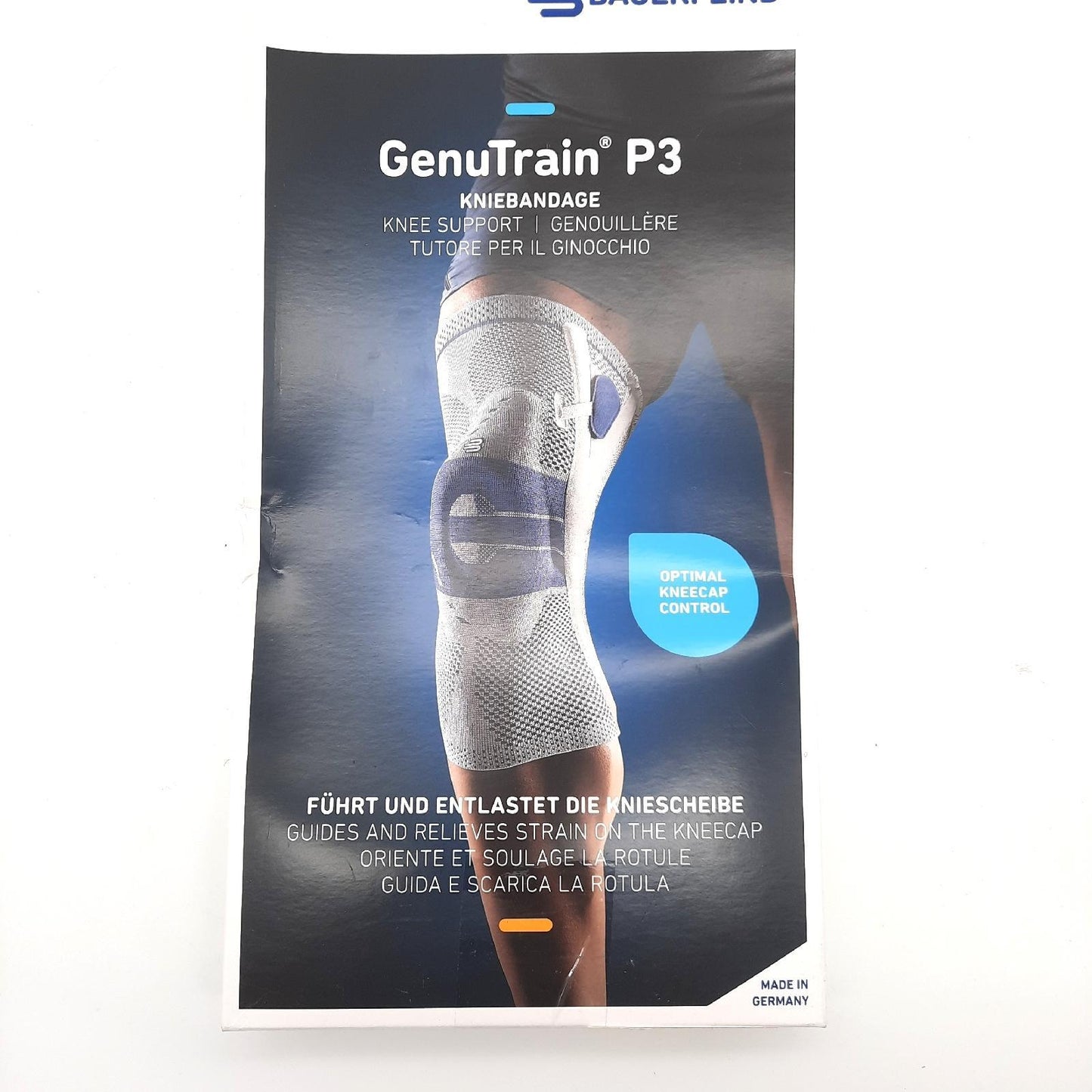 Bauerfeind Knieschiene orthopädische Sportmittel GenuTrain P3