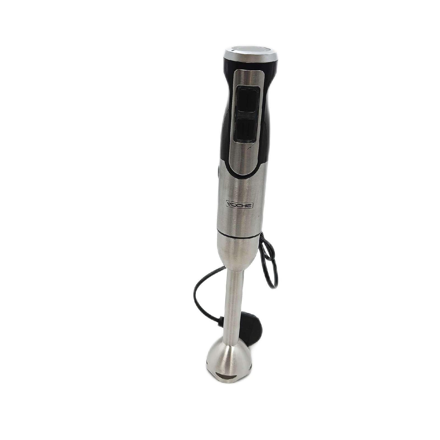 Voche Premium Silver 800W Variable Speed Hand Blender with Blue LED & Removeable Stainless Steel Shaft