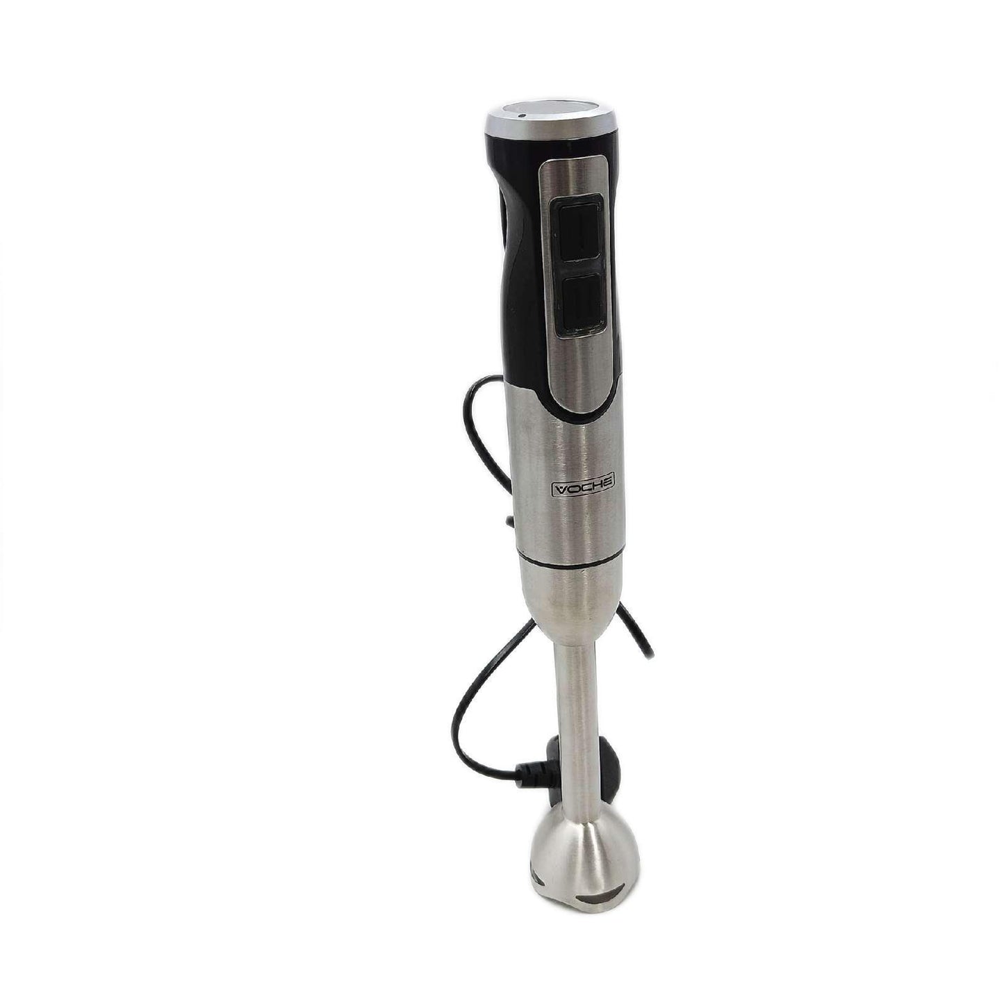Voche Premium Silver 800W Variable Speed Hand Blender with Blue LED & Removeable Stainless Steel Shaft