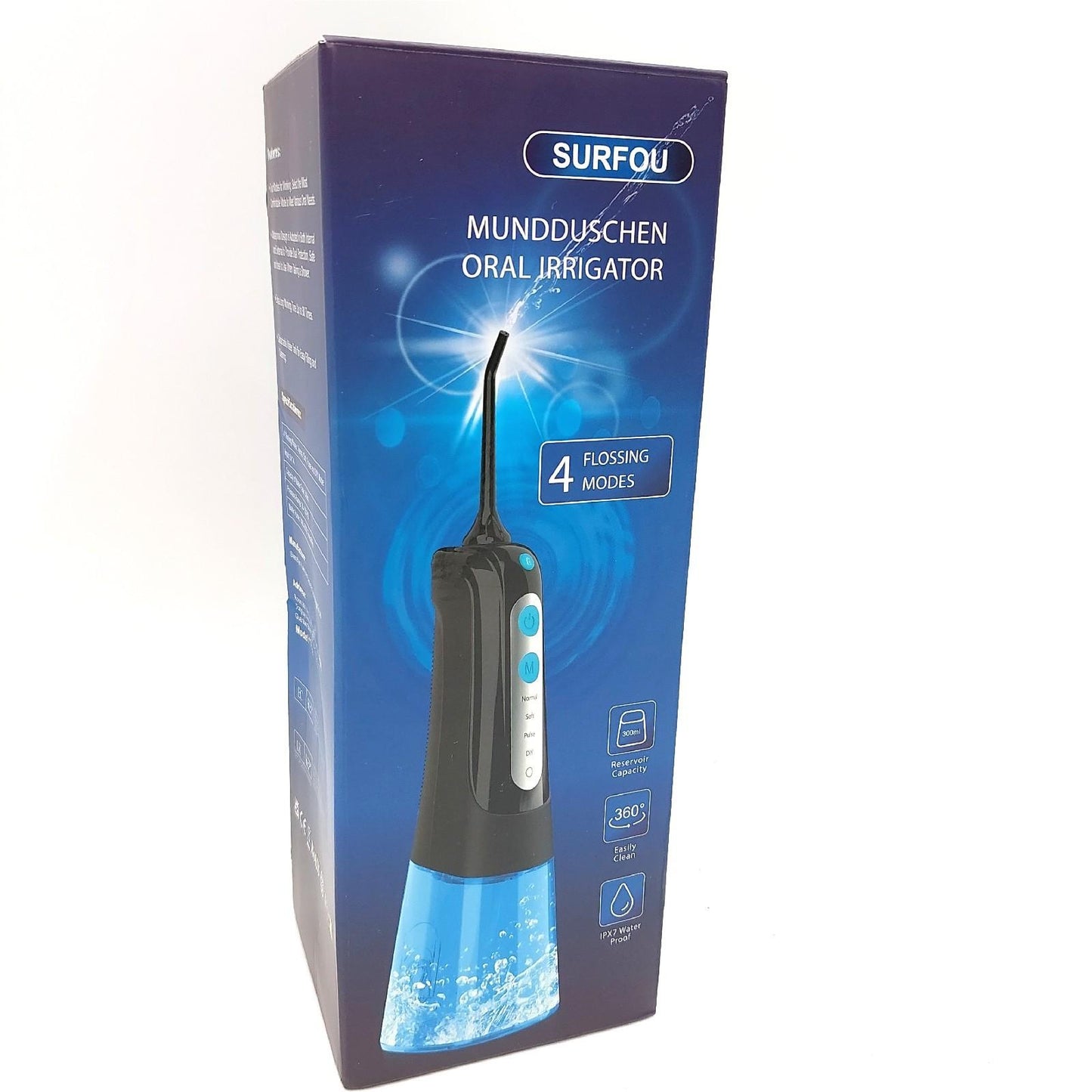 SURFOU Munddusche Weihnachten Geschenke IPX7 wasserdicht 300ml Oral Irrigators-Komfort-Angebot