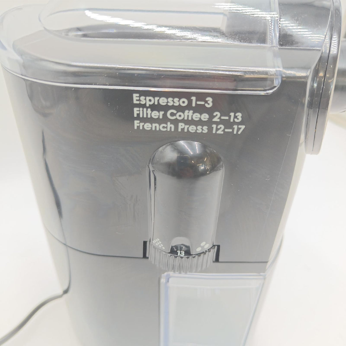 Melitta Kaffeemühle Küchengeräte Molino elektrische Kaffeemühle Scheibenmahlwerk schwarz