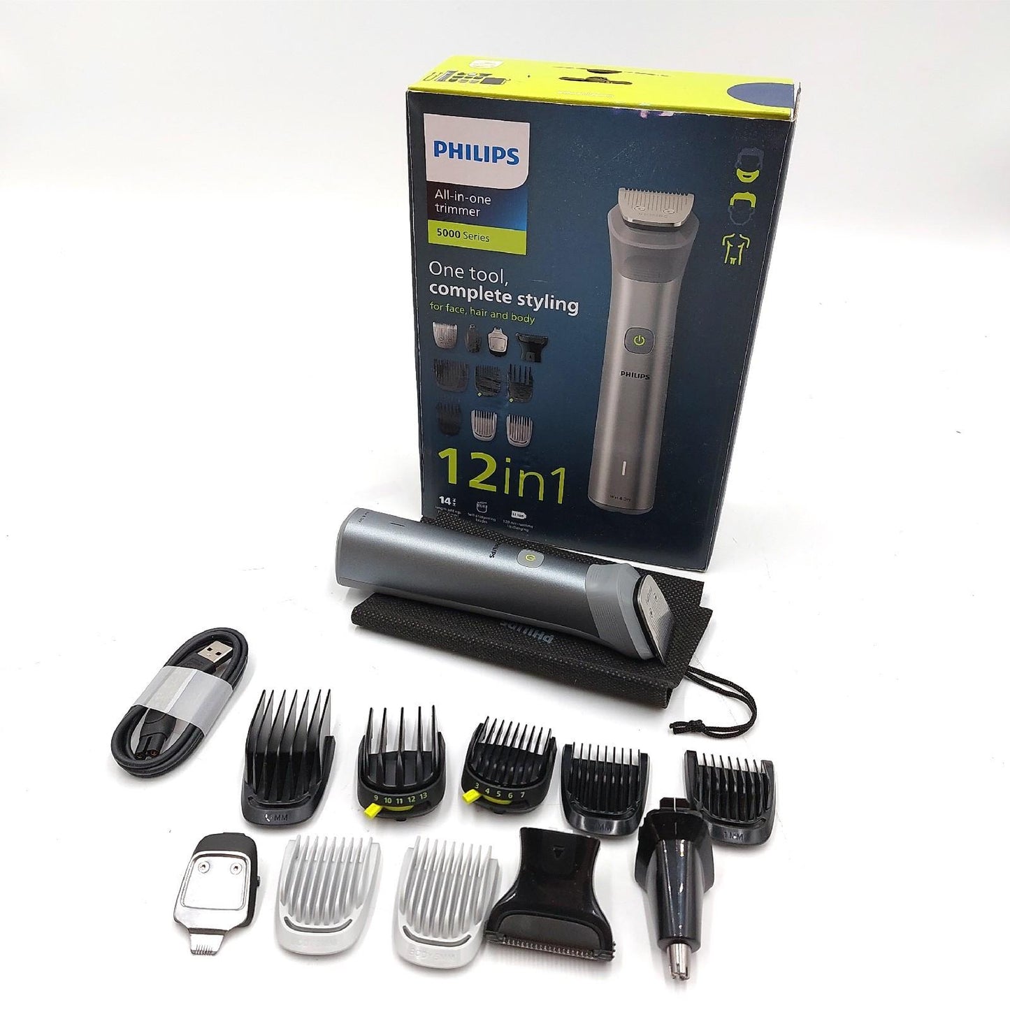Philips Bartschneider Rasierer Bartpflege Multigroom Serie 5000 Vielseitig Prä