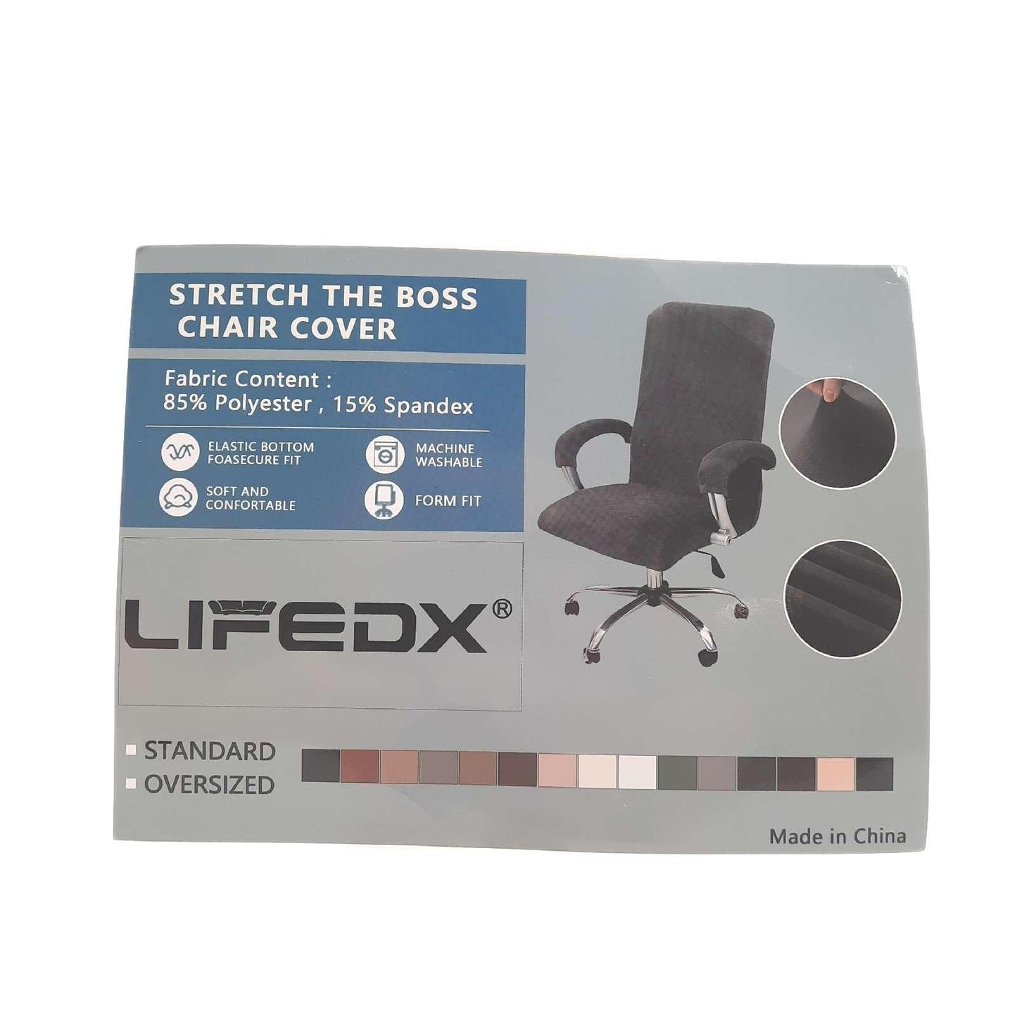 LIFEDX Bürostuhlbezug Möbelbezüge Samtplüsch Bezug Armlehne Einfarbig Komfortzone für Gemütlichkeit