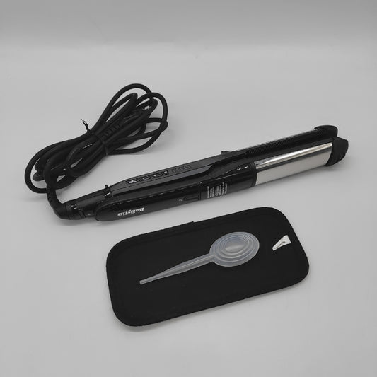 BaByliss ST496E Steamshine Ceramic Diamond Haar Glätteisen Dampfbügel 2in1 39 mm