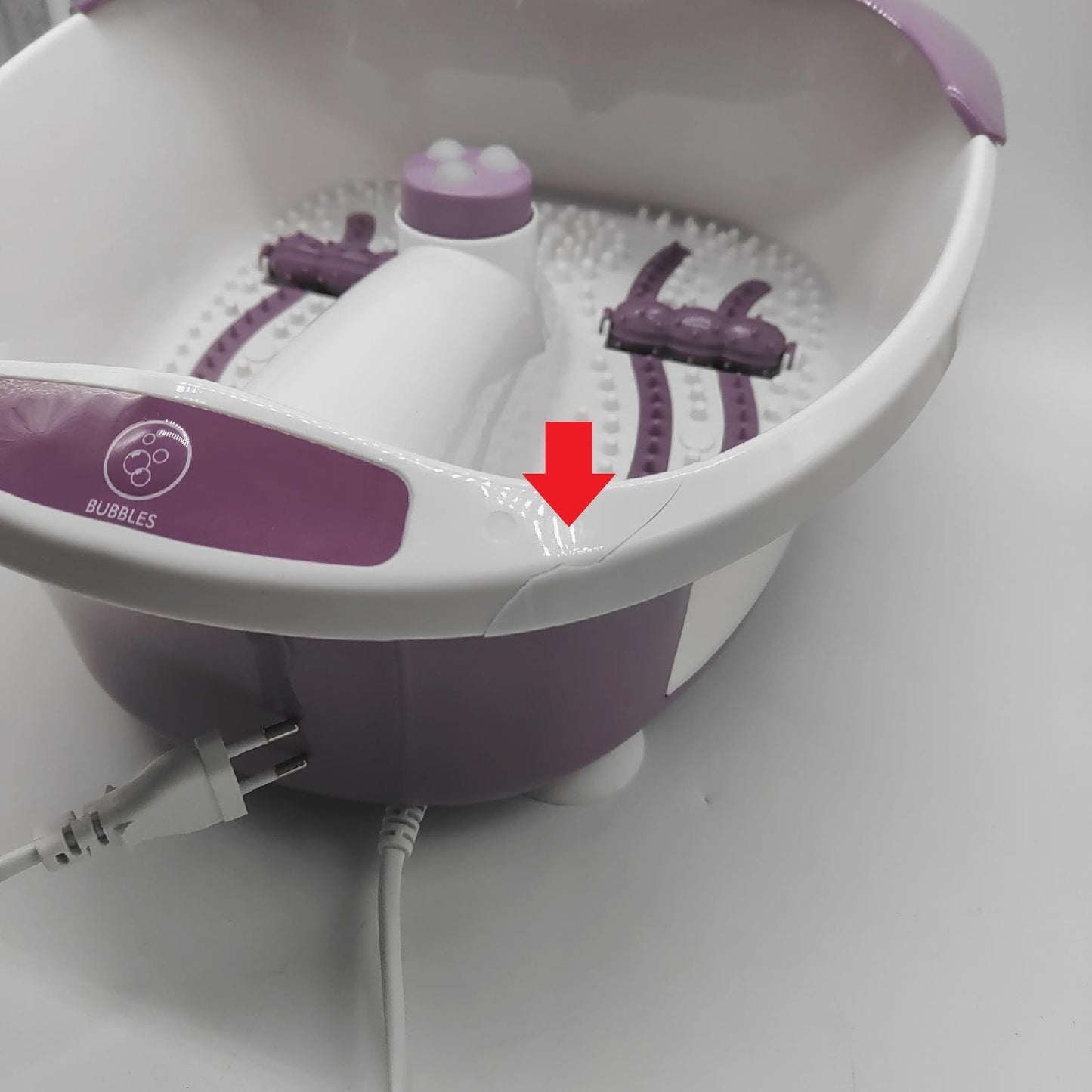 Homedics Luxuriöses Fuß und Nagel Spa Set mit Massage kleiner Riss