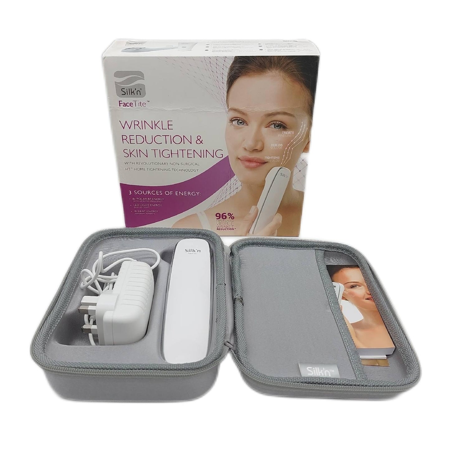 Silkn H2111H2112 FaceTite Anti Aging Gerät Weiß Gebrauchsspuren Kein Netz