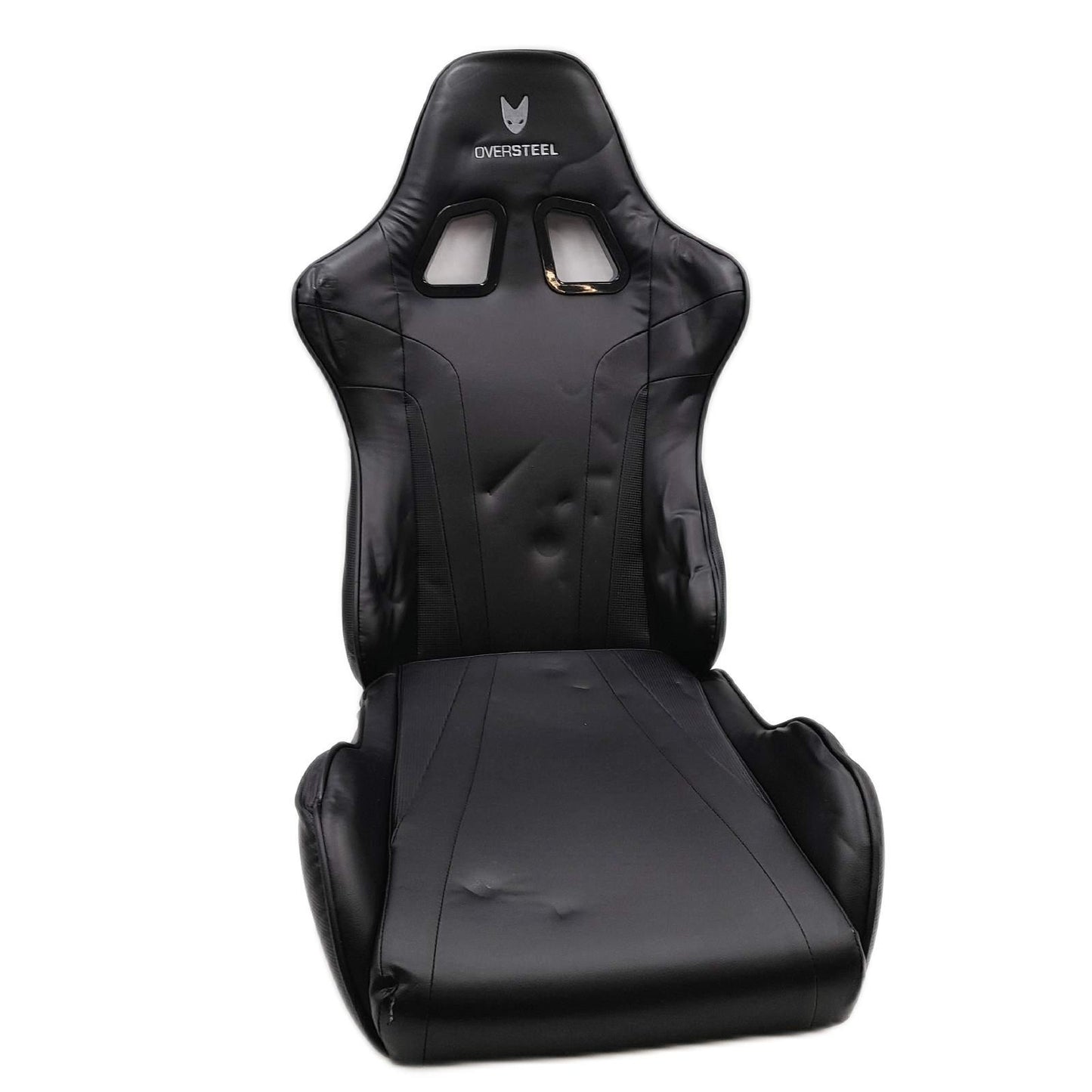 Oversteel - ULTIMET Professional Gaming Stuhl Kunstleder, 2D Armlehnen, höhenverstellbar, 180° verstellbare Rückenlehne, Gasdruckfeder Klasse 3, bis 120Kg, Farbe Schwarz