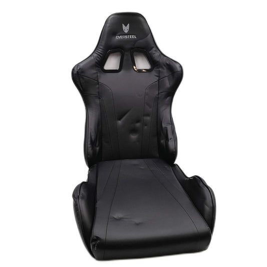 Oversteel - ULTIMET Professional Gaming Stuhl Kunstleder, 2D Armlehnen, höhenverstellbar, 180° verstellbare Rückenlehne, Gasdruckfeder Klasse 3, bis 120Kg, Farbe Schwarz