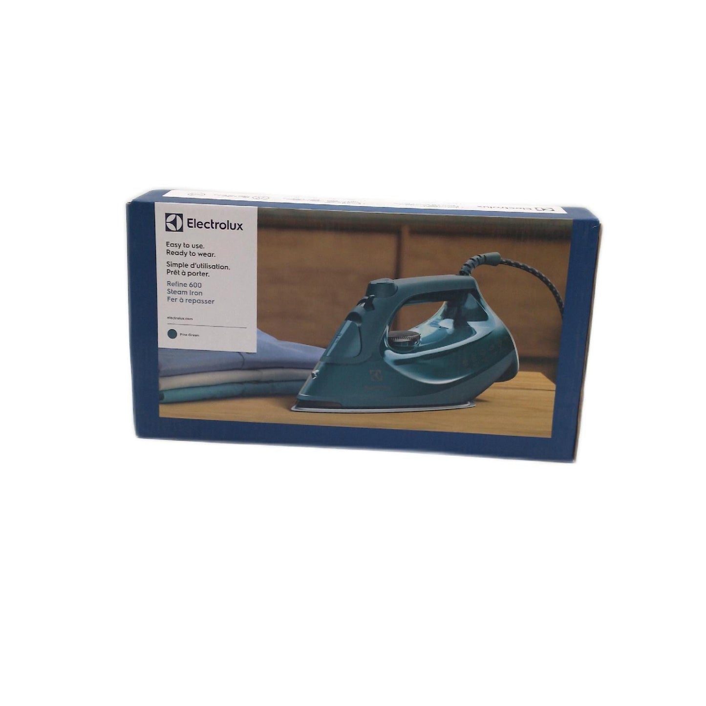 Electrolux Refine 600 Bügeleisen E6SI1-6PG, Dampfbügeleisen, 3-Modus-automatische Abschaltung, Kratzfeste Bügelsohle, Selbstreinigend, Anti-Tropfer, Antikalk-Funktion, 0.33L, 1,95m Kabel, 2600W,