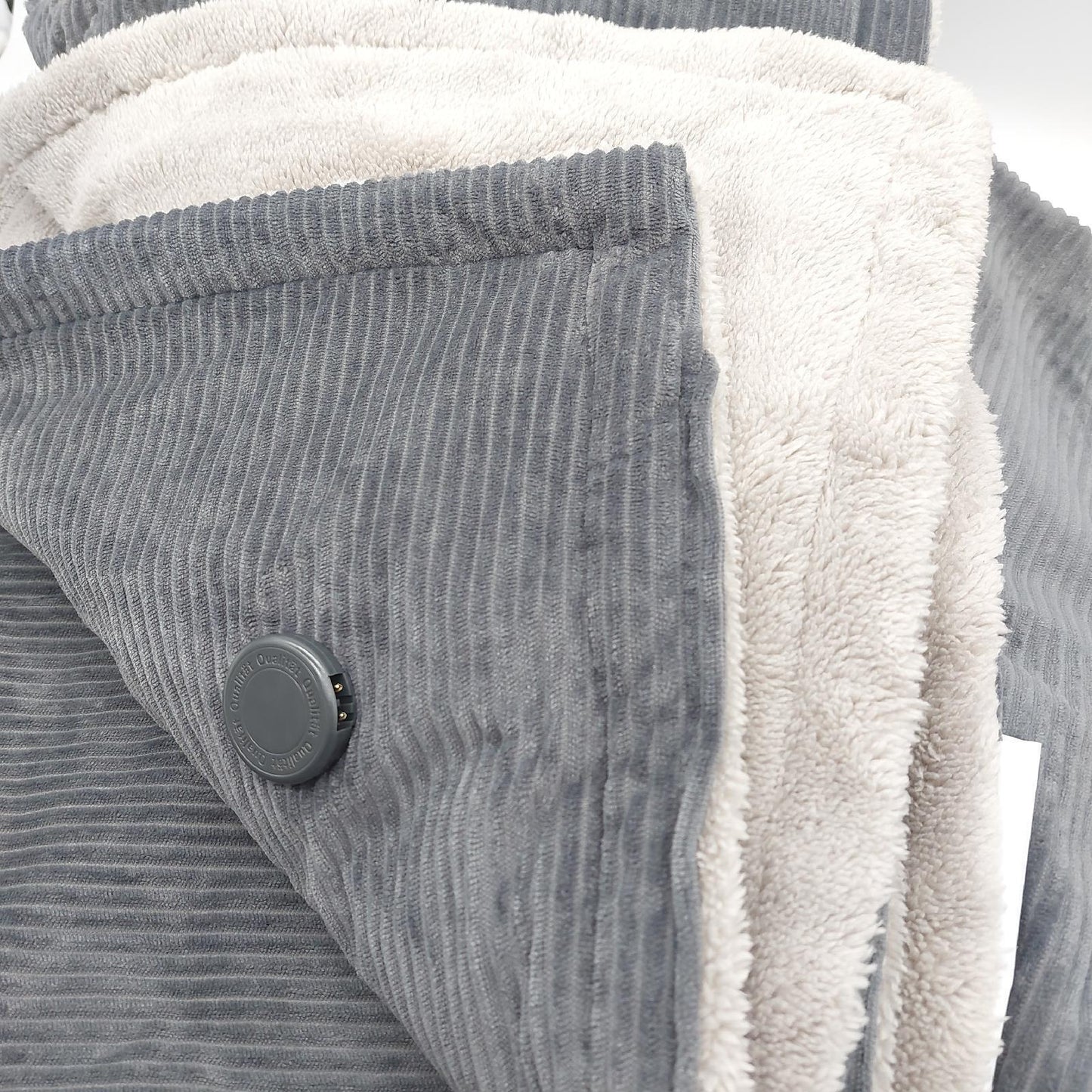 Beurer HD 80 Cord grau Heizdecke kuschelige Wärmedecke 6 Temperaturstufen