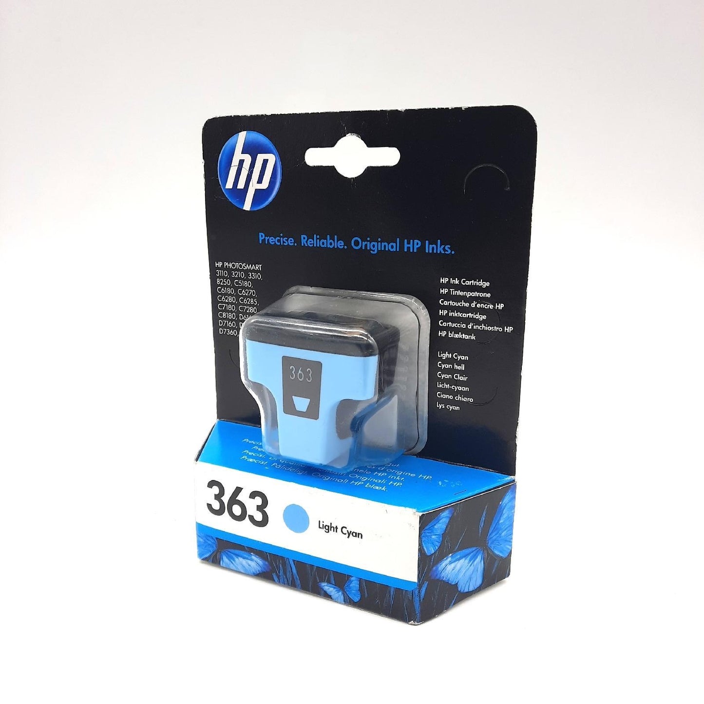 HP Tintenpatrone Druckerzubehör 363 hellcyan kompatibel für hochwertigen Druck und Farbdruck