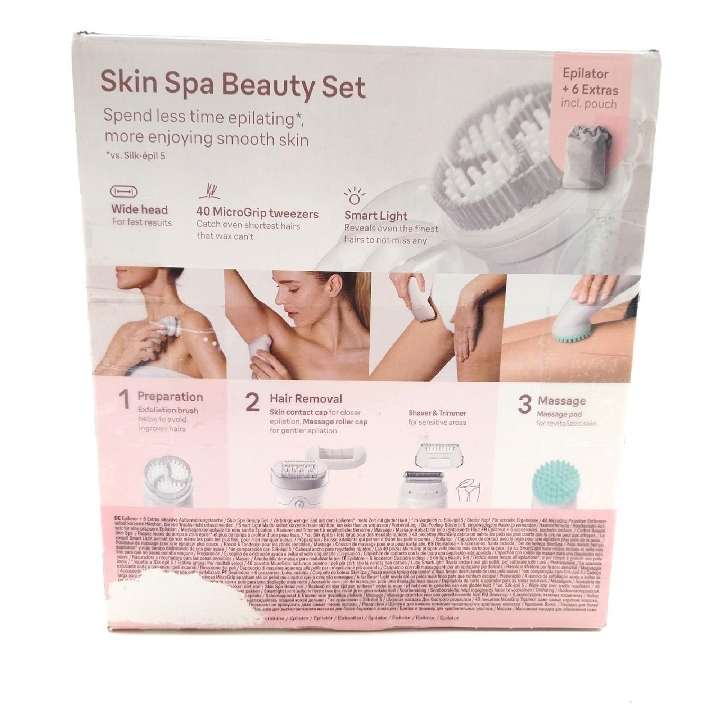 Braun Epiliergerät Haarentfernung Silk epil 7 SkinSpa Komfort Pflege sanft
