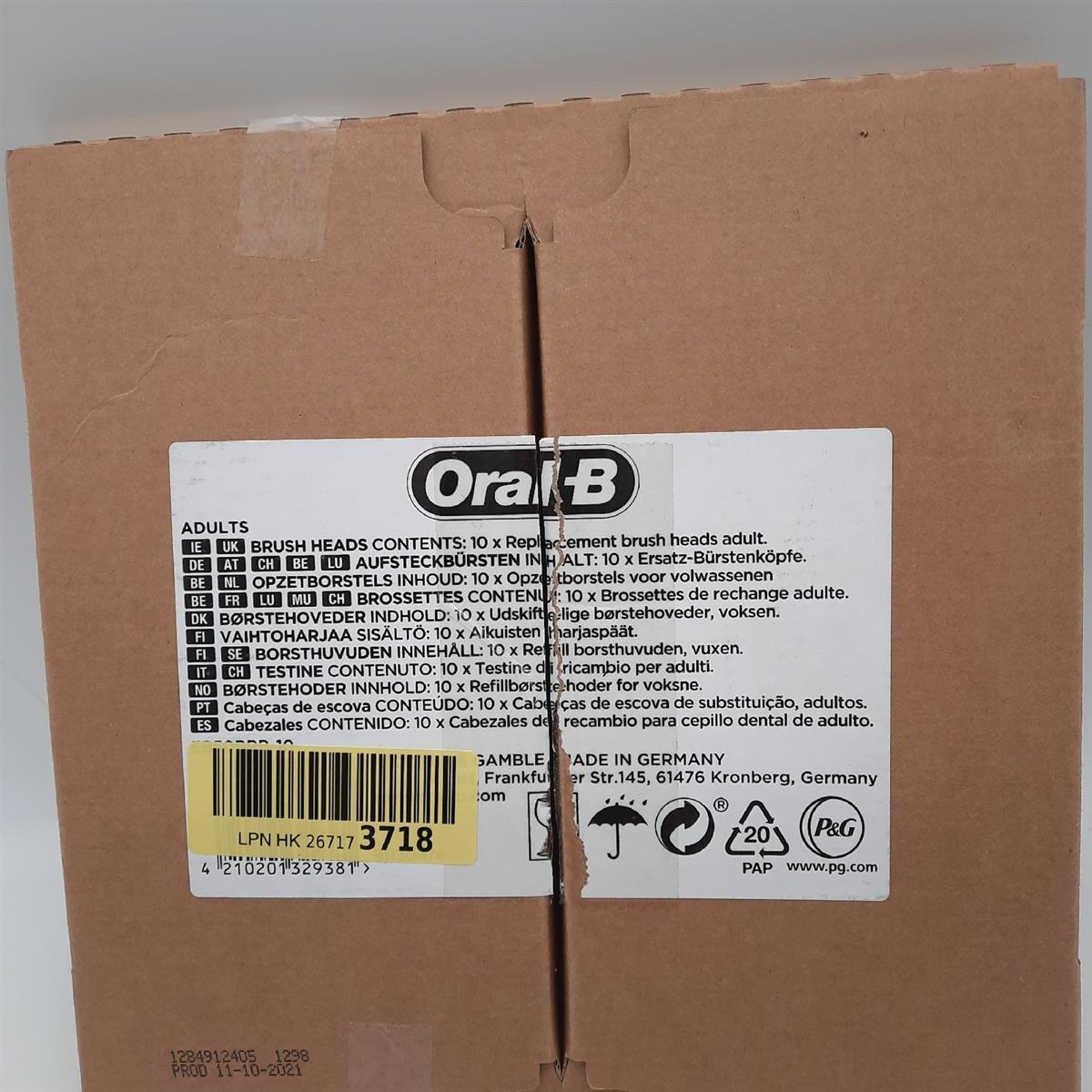 Oral B Aufsteckbürsten Zahnpflege CrossAction CleanMaximiser Bor