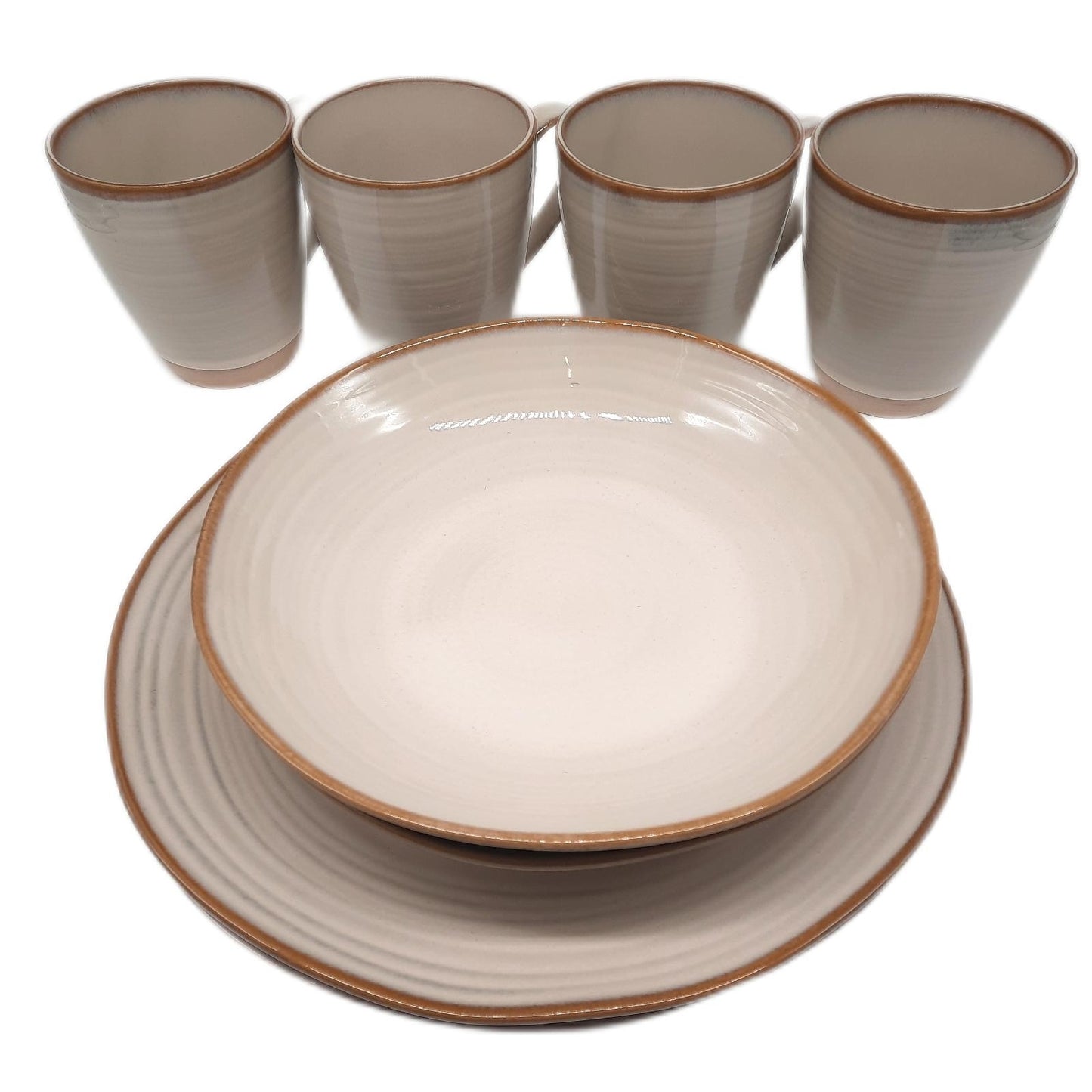 MSER 931512 Serie Nottingham Vintage Geschirr-Set 8teilig- Unvollständig