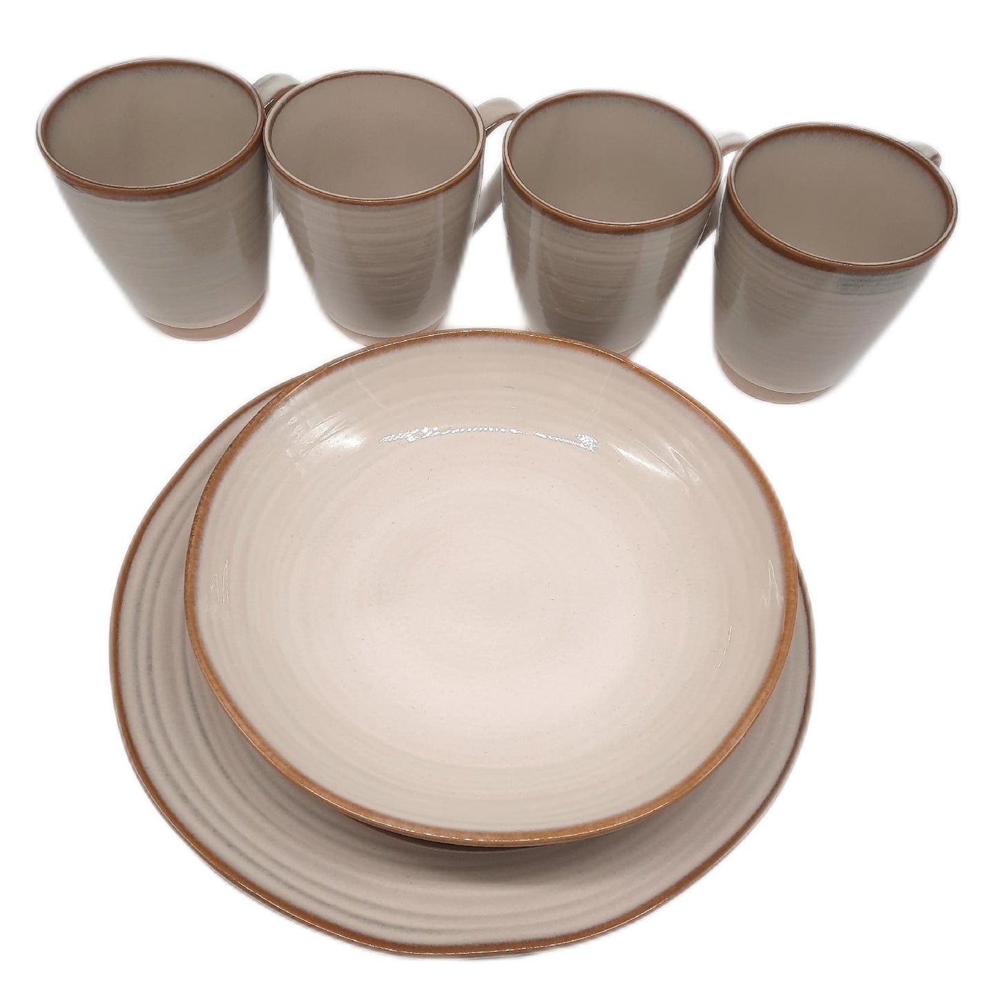 MSER 931512 Serie Nottingham Vintage Geschirr-Set 8teilig- Unvollständig