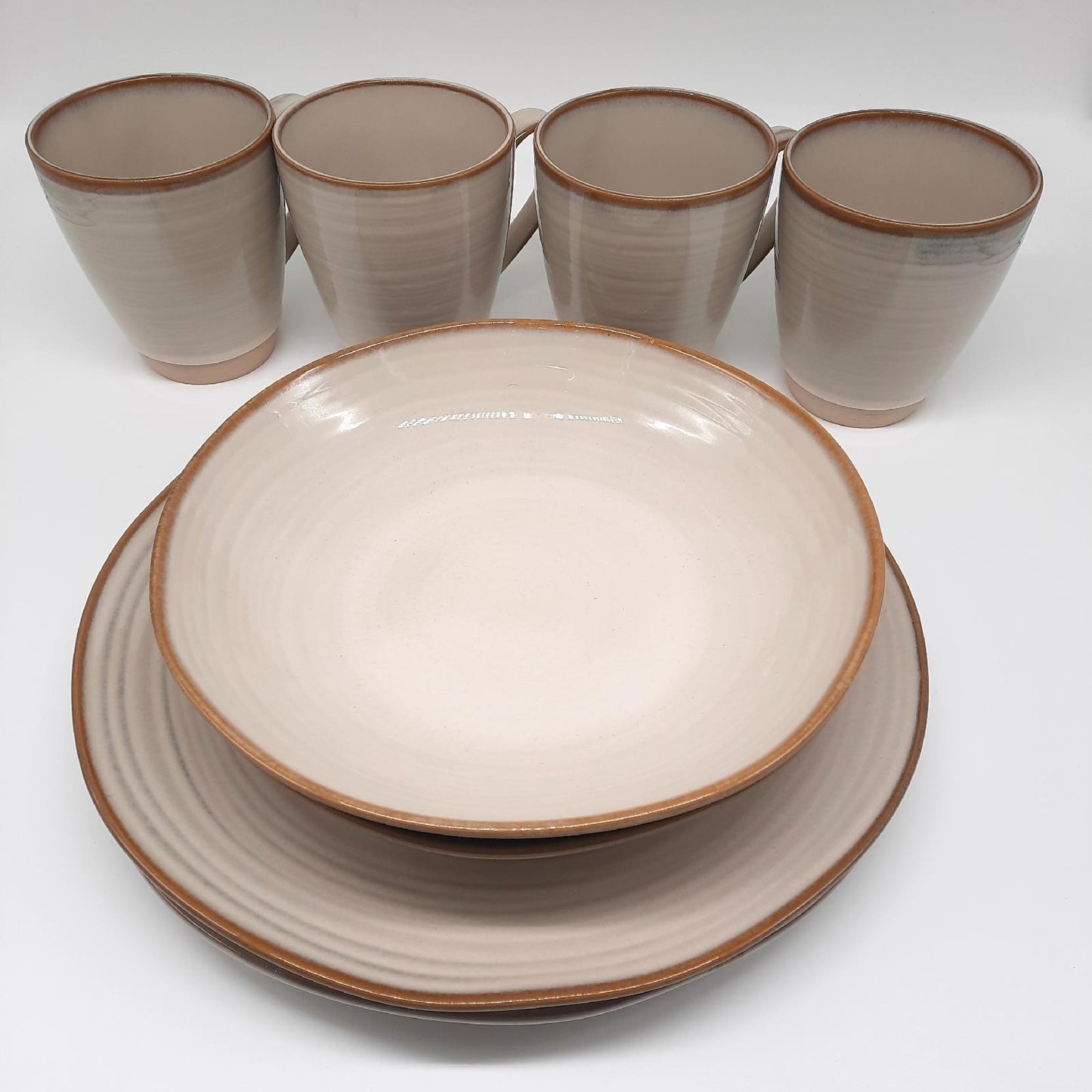 MSER 931512 Serie Nottingham Vintage Geschirr-Set 8teilig- Unvollständig