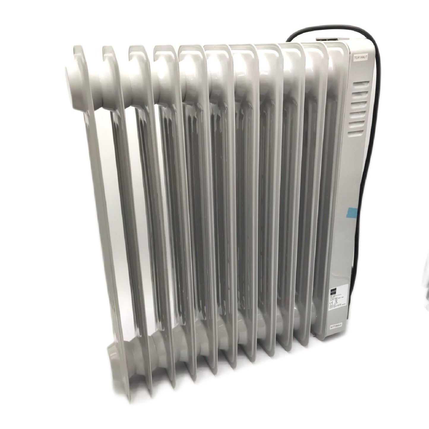 Ypsos 812500 Radiateur a bain d'huile 2500 W Avec Thermostat mecanique 3 Elektrischer Heizkörper Energiesparend Home Warmes Bad