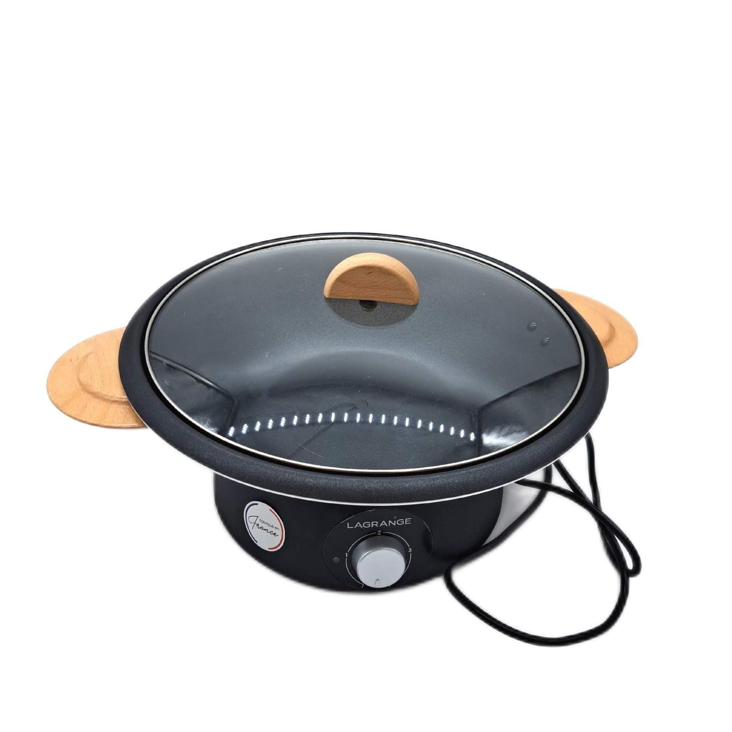LAGRANGE Wok Fondue Kochgeschirr 349019 Holz Hell für gesunde Zubere