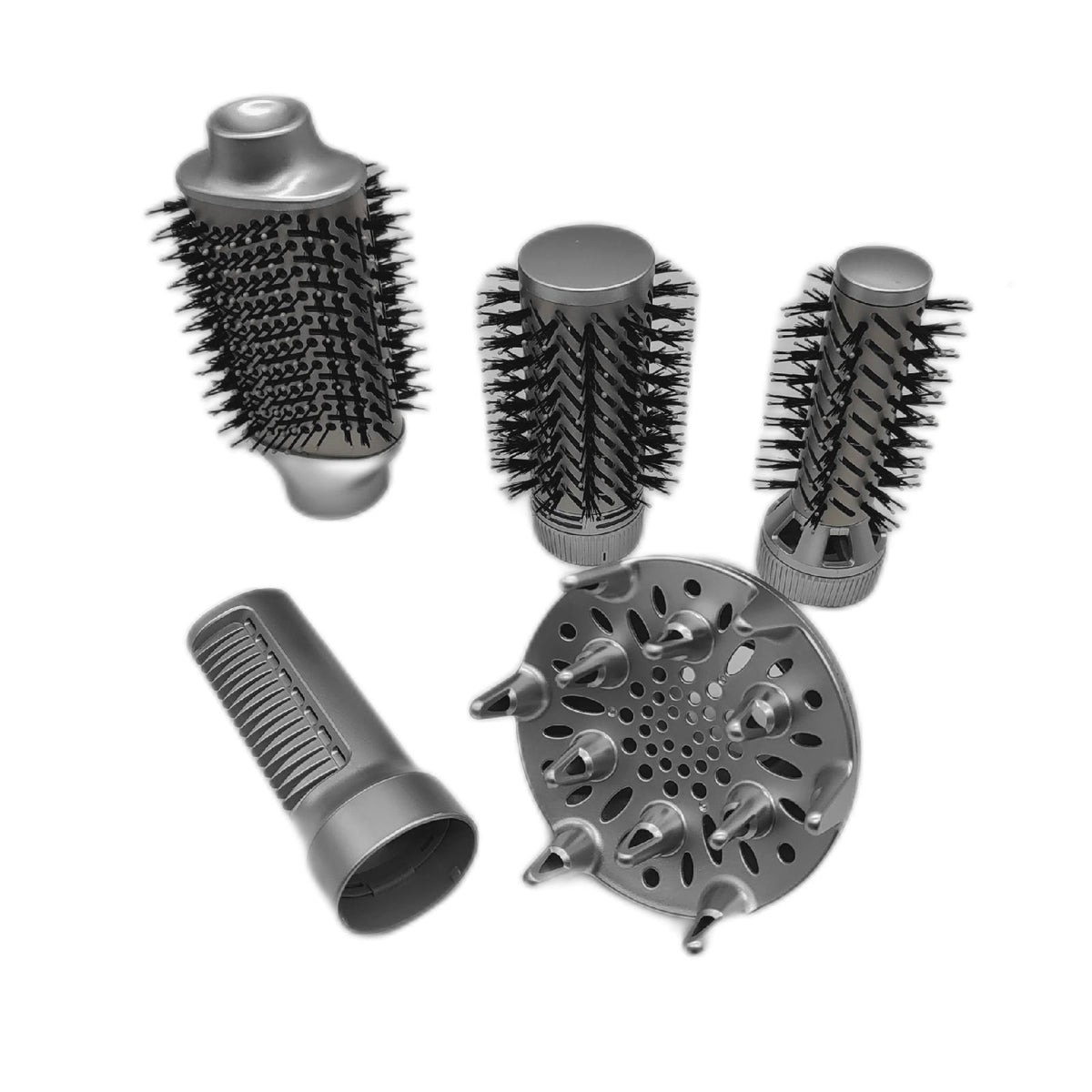 Cecotec Warmluftbuerste 6 in 1 CeramicCare Gyro 1100 W mit 6 Buerstenkoepfen Haarglaetter