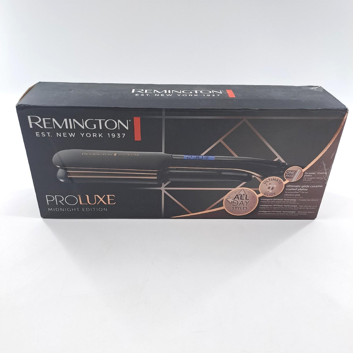 Remington Glätteisen S9150B Proluxe extra breite Keramikstylingplatten 110 mm Midnight
