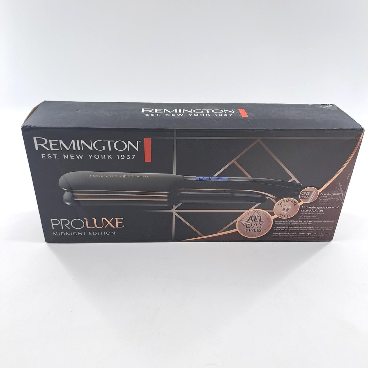 Remington Glätteisen S9150B Proluxe extra breite Keramikstylingplatten 110 mm Midnight