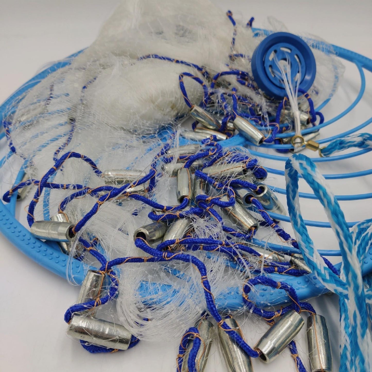 Alvinlite Wurfnetz Fischen 14 Fuß4 2 m Tragbares Fischernetz Nylon Mesh Angelzubehör Ultimate