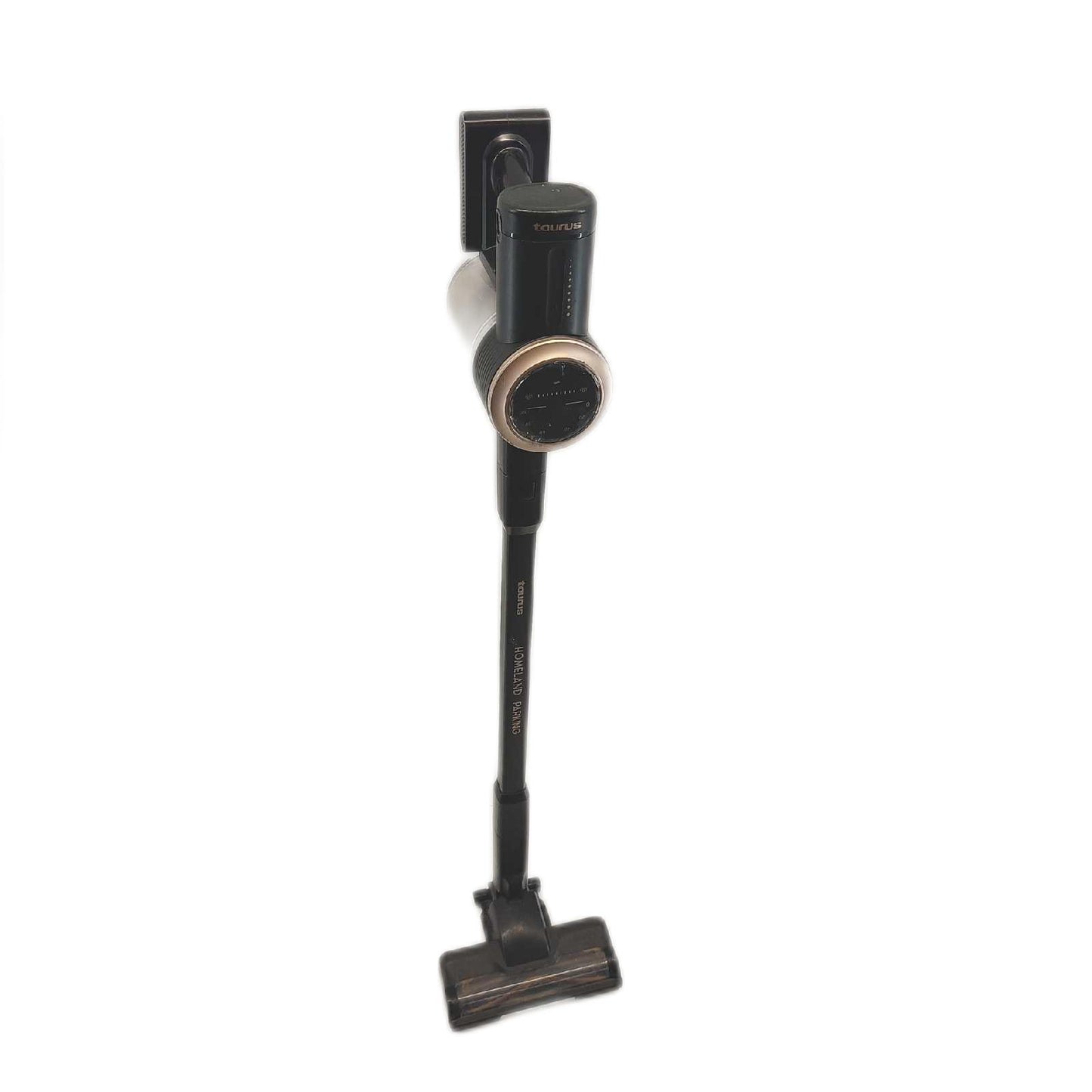 Taurus Homeland Parking Staubsauger für Besen, Digitalmotor, 220 W, 80.000 U/min, 20 KPa, Lithium-Batterien 25,9 V, 55 min Autonomie, 3 Geschwindigkeiten, Parken, Turbobrush All-Rad, Dreifach-Filter