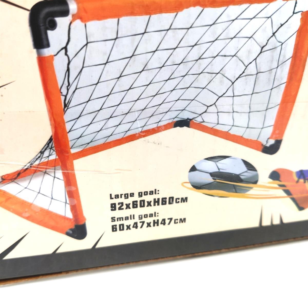 AGRASIV Fußball Set Fußballtore 90CM Faltbare Tragbar Mini Fußballtore Kinder Spielzeug Spaß