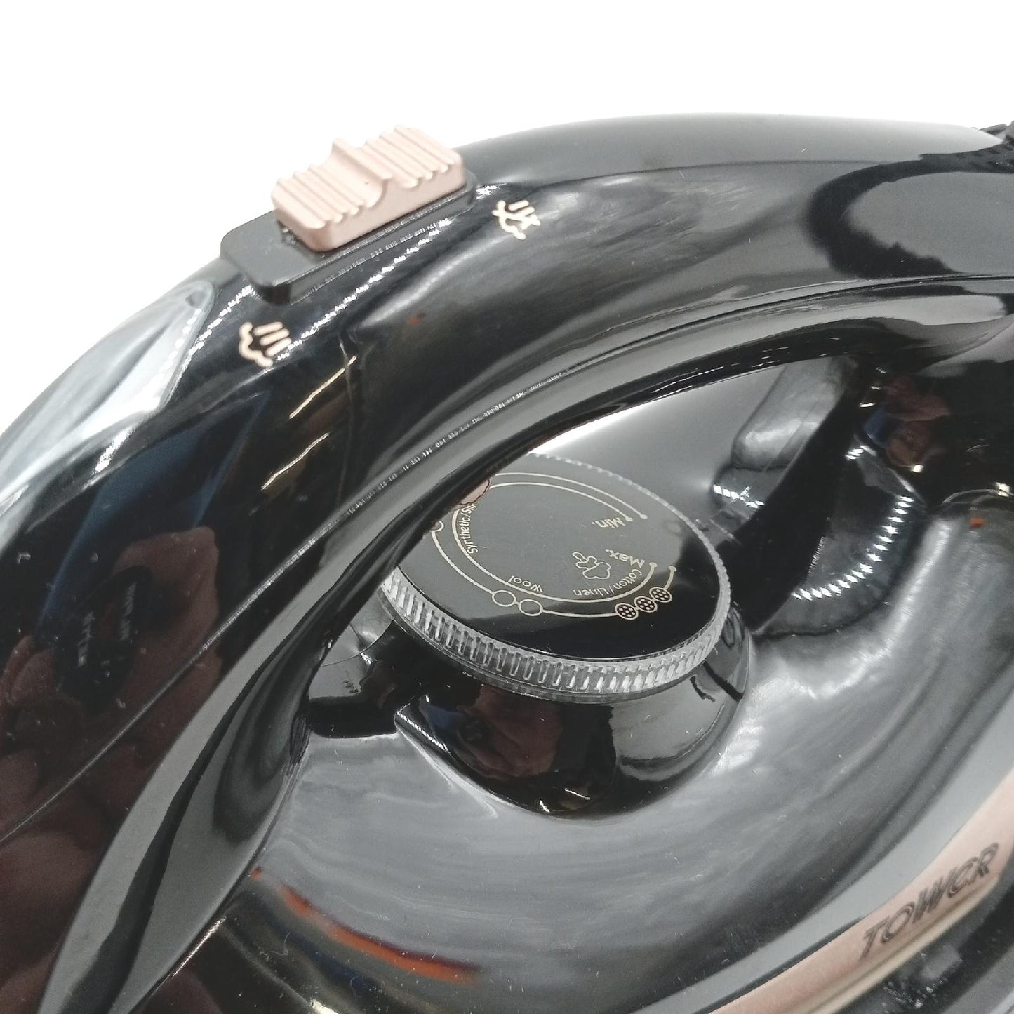 Tower T22023GLD Ceraglide Bügeleisen mit Dampfbügelstation - Dampfbügeleisen mit Dampfstoßtaste, 3 Temperatureinstellungen, 1,2 L, 2700 W, Champagner Gold und Schwarz