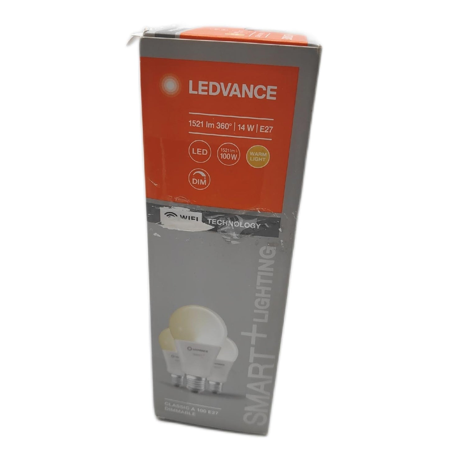 LEDVANCE Smarte LED Lampe WiFi Technologie Sockel E27 Dimmbar Warmweiß 2700 K