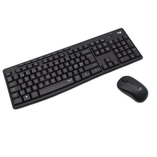 Logitech MK295 kabelloses Tastatur Maus Set QWERTY Layout Nordeuropa SilentTouch Technologie