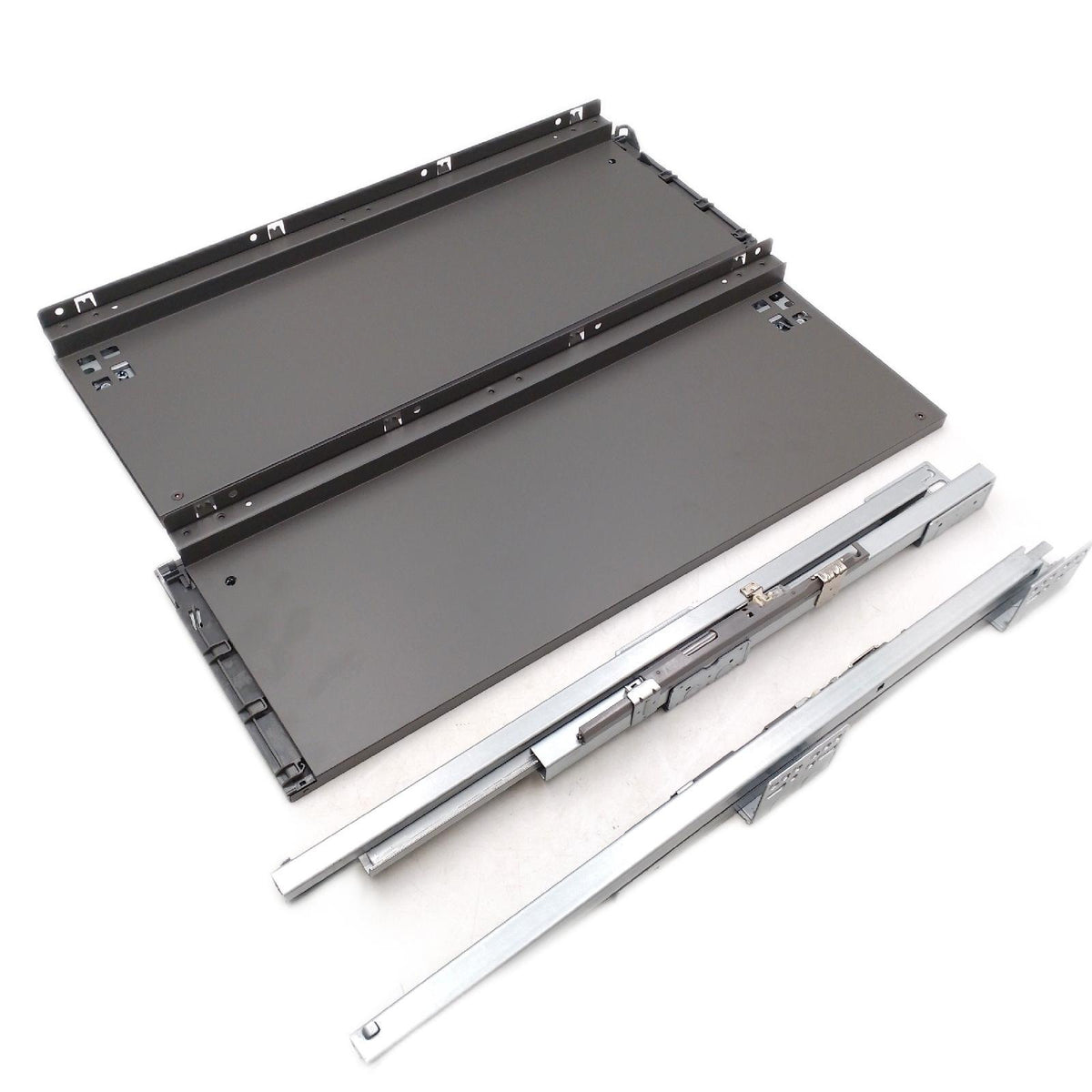 GTV densystem AXIS PRO Schubkastengarnitur Vollauszug 550 mm Anthrazit Softclose 40 kg Tragkraft