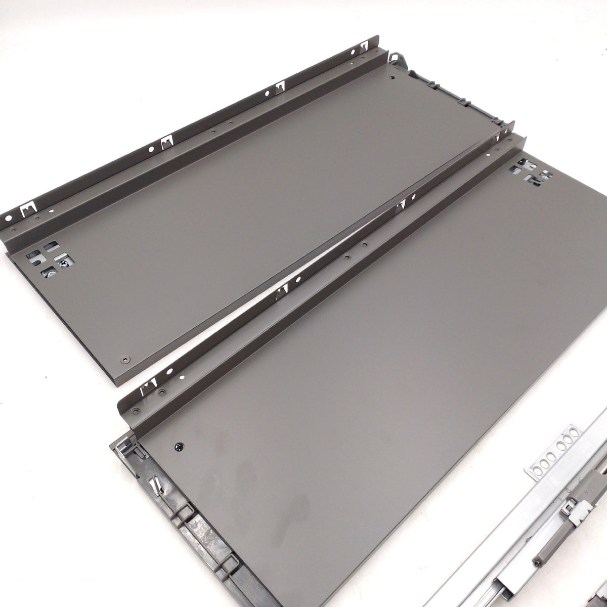 GTV densystem AXIS PRO Schubkastengarnitur Vollauszug 550 mm Anthrazit Softclose 40 kg Tragkraft