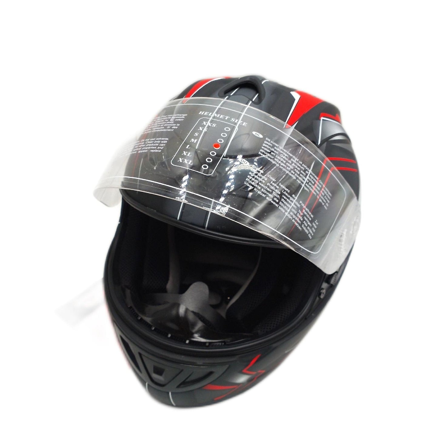 Protectwear Motorradhelm H510 Arrow schwarz mattrot M Motorrad Motorrad