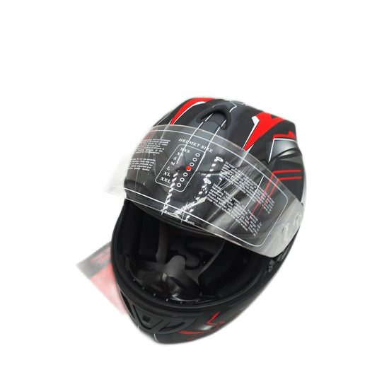 Protectwear Motorradhelm H510 Arrow schwarz mattrot M Motorrad Motorrad