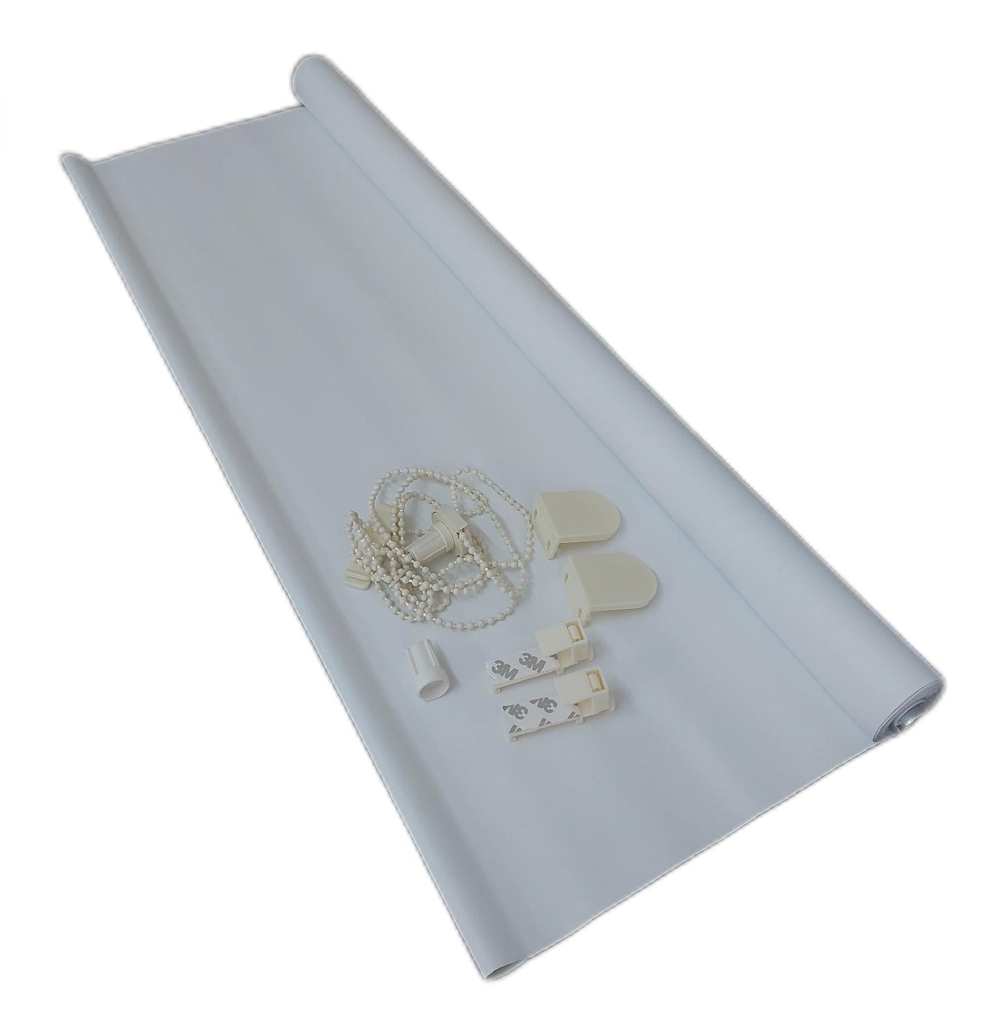 OBdeco Verdunkelungsrollo Fensterdekoration Wohnraum 80x210 cm Weiß Thermoschutz