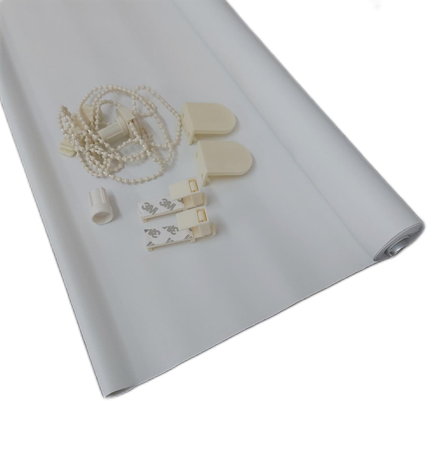 OBdeco Verdunkelungsrollo Fensterdekoration Wohnraum 80x210 cm Weiß Thermoschutz