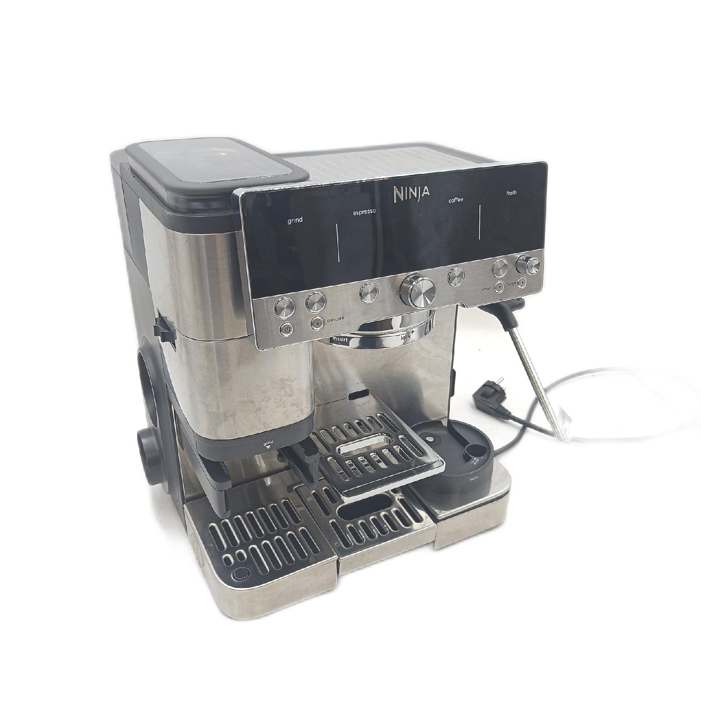 Ninja Luxe Premier 3 in 1 Kaffeemaschine Mahlwerk Aufschäumer ohne