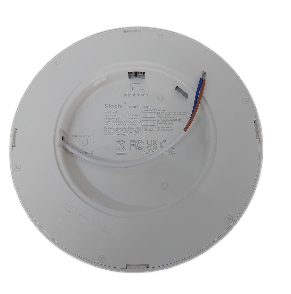slochi Deckenlampe Beleuchtung Deckenleuchte Flach 3 Farben Lichtfarbe