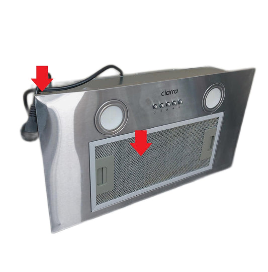 CIARRA CBCS5913A Dunstabzugshaube Einbau Unterbau ohne Zubehör