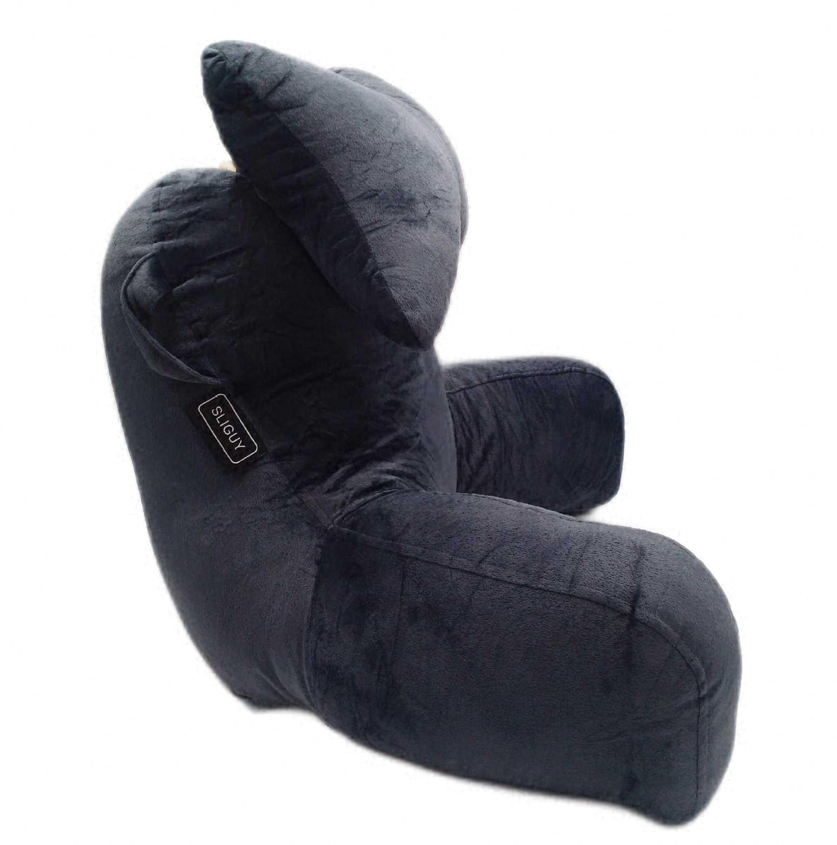SLIGUY Lesekissen zum Sitzen im Bett Couch Rückenkissen mit Taschen für Erwachsene
