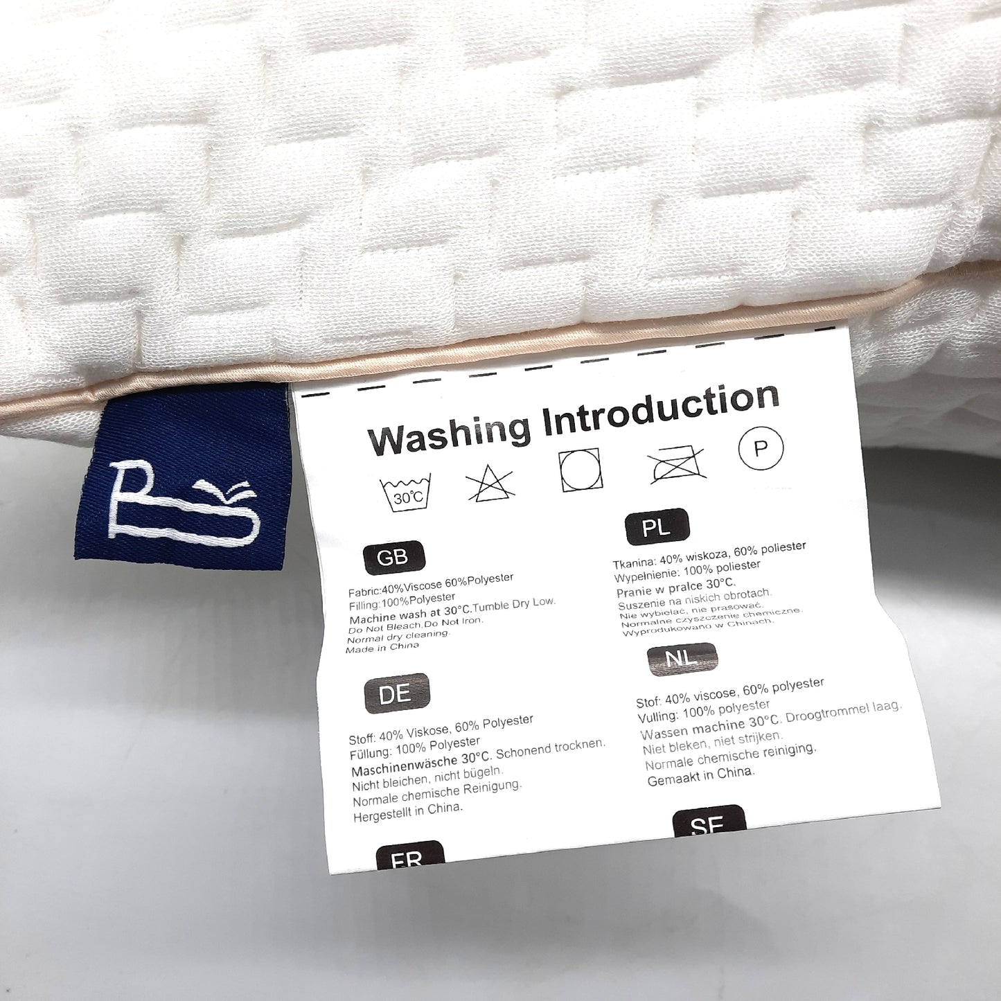 BedStory Kopfkissen Kissen Bettwaren Set 2 Abziehbarer Bambusfasern Bezug Antimilben