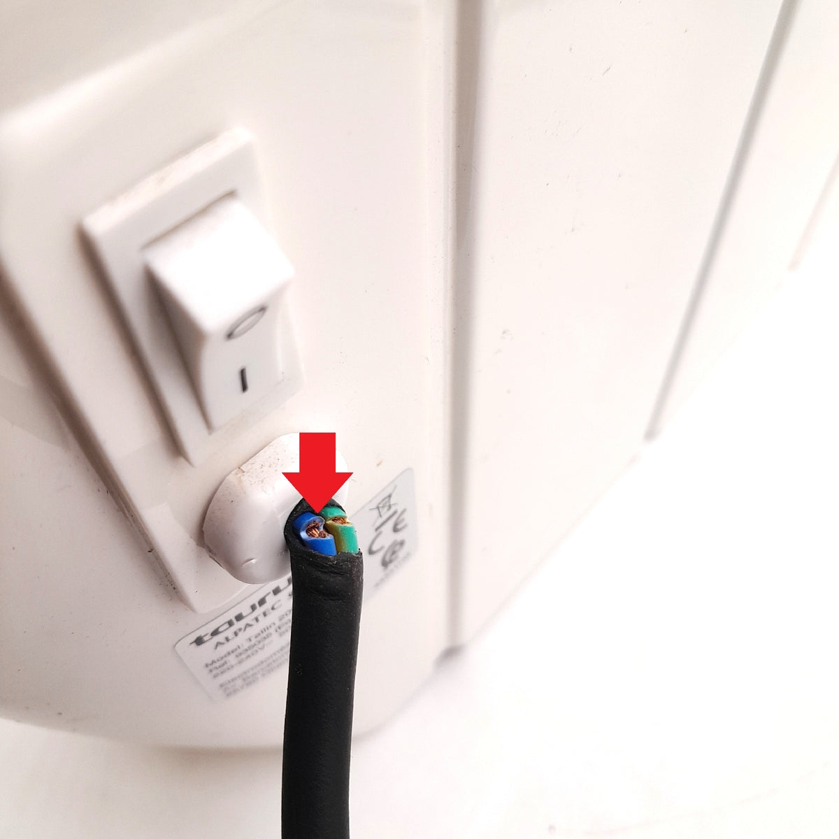 Taurus Heizgerät Tallin 2000 Indoor White 2000W Elektrisch Defekt Kabel