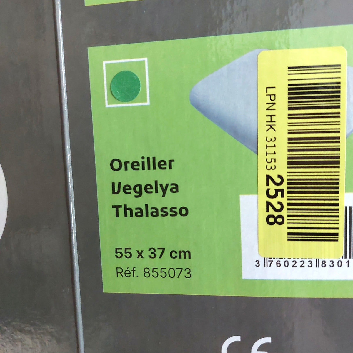 IdentitÃs Thalasso Naturkissen aus Memory-Schaum  Komfort während des Schlafes  ergonomisches Kissen  ideal zur Unterstützung der Halswirbelsäule  ultraweich  ökologische Innovation