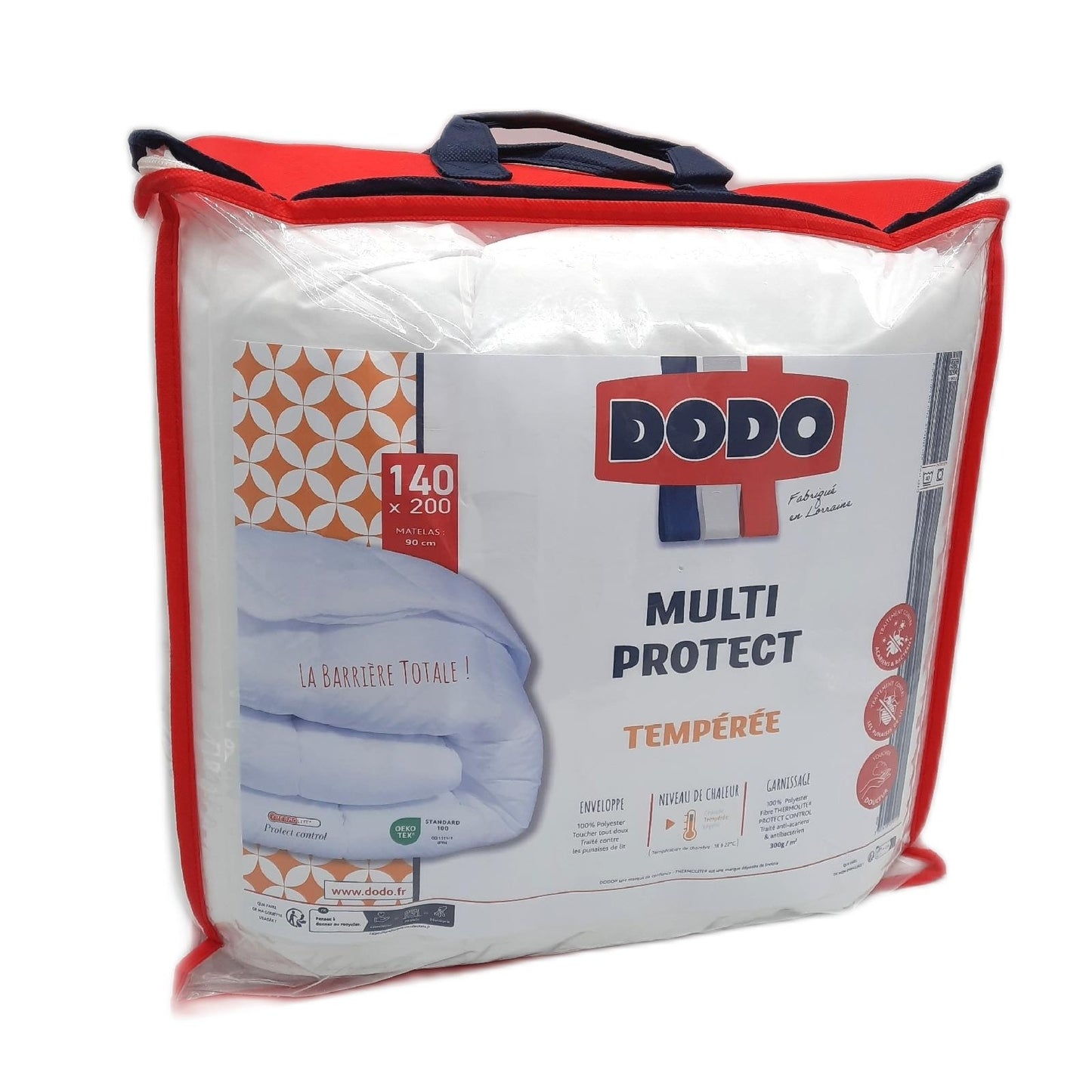 DODO Bettdecke Bettwäsche Tempere 140x200 Anti Milben und Bettwanzen Schutz