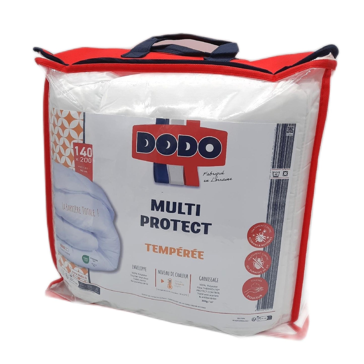 DODO Bettdecke Bettwäsche Tempere 140x200 Anti Milben und Bettwanzen Schutz