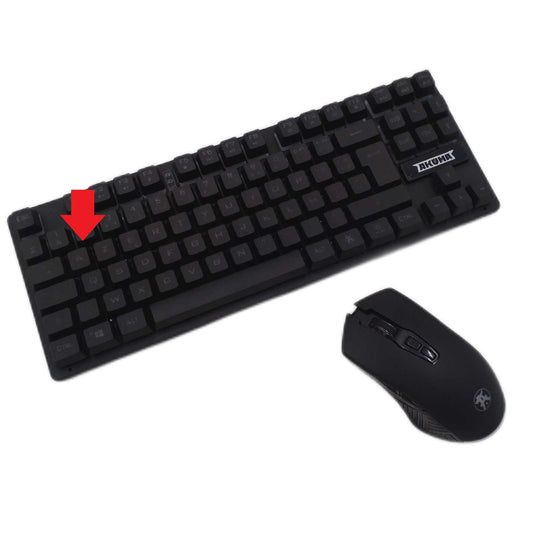 Französische AZERTY AKUMA C03 WL Tastatur  wiederaufladbare Maus Gaming