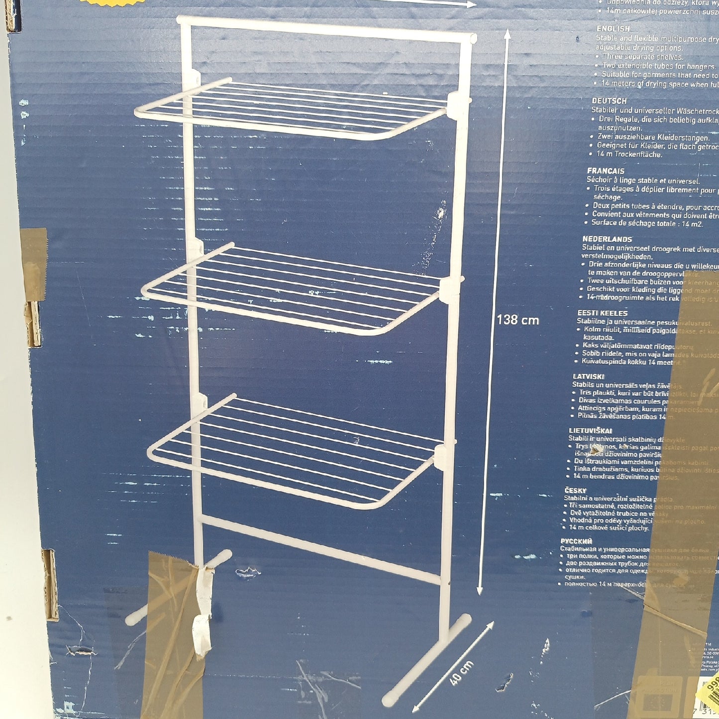 Roerets Waeschestaender Dreifachturm Haushalt Wäscheleine L40 platz