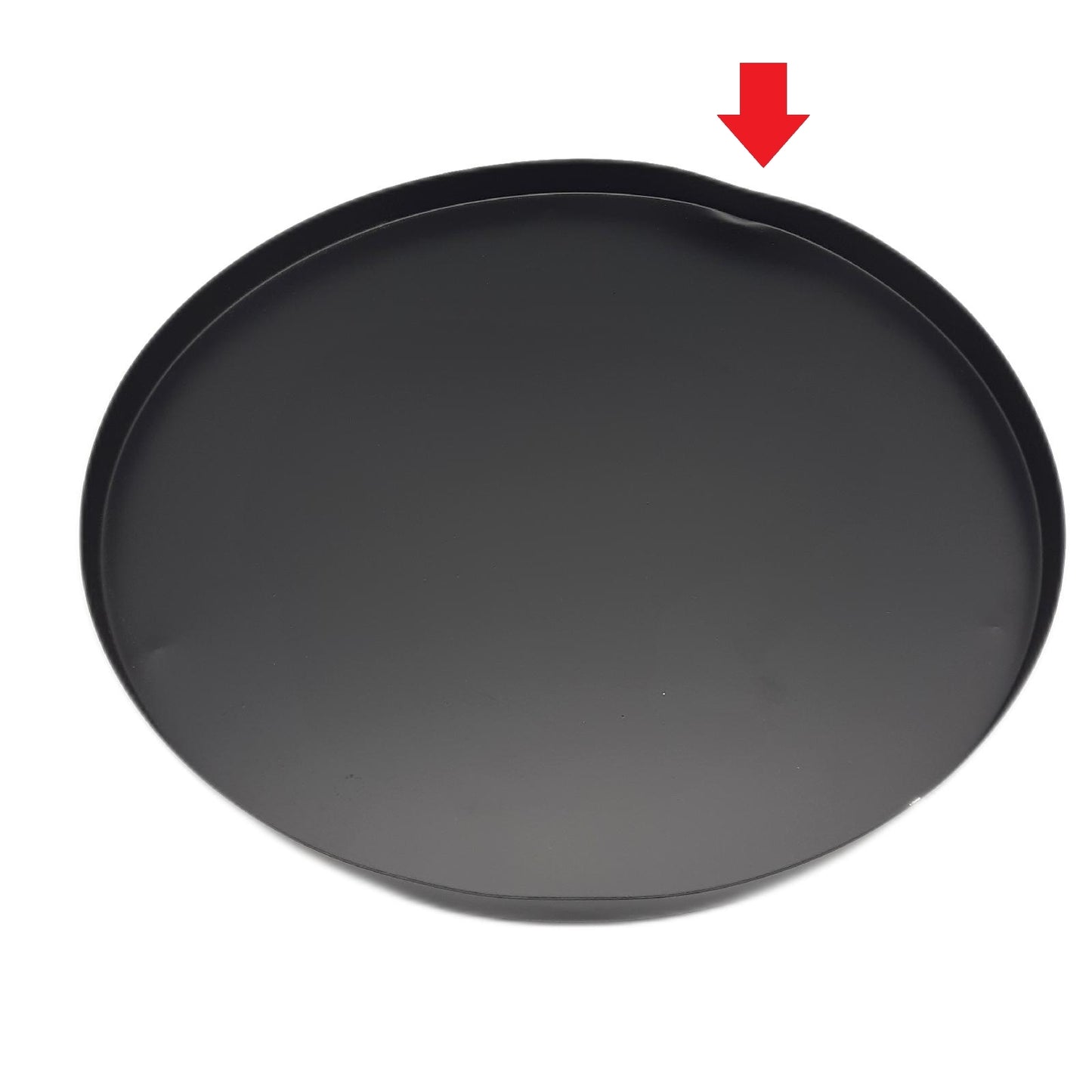 Celebig Tablett Dekoration R 40cm Metall Schwarz stilvoll elegant modern